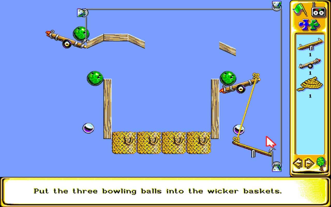 Gameplay screen of The Incredible Machine 2 (8/8)