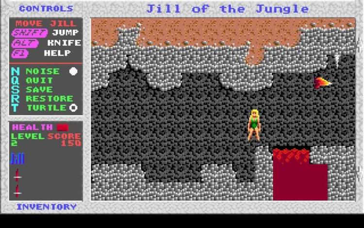 Gameplay screen of Jill of the Jungle (8/8)