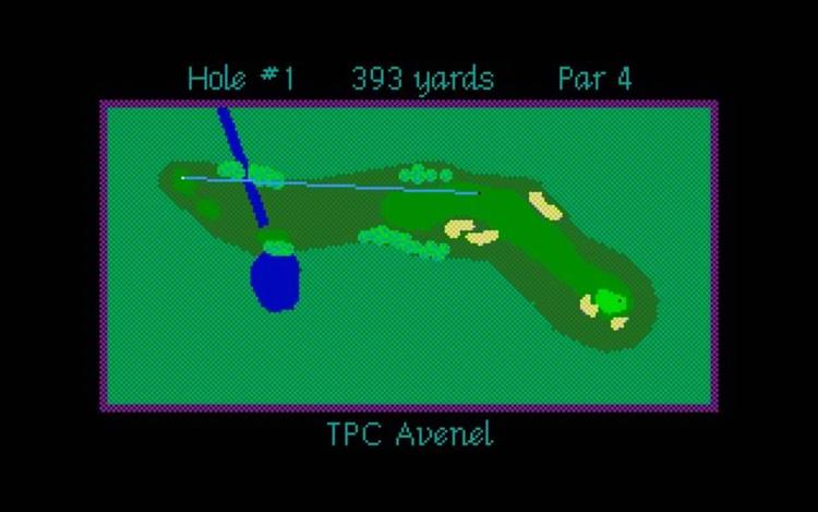 Gameplay screen of PGA Tour Golf (8/8)