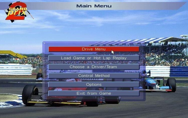 Gameplay screen of Grand Prix II (2/8)