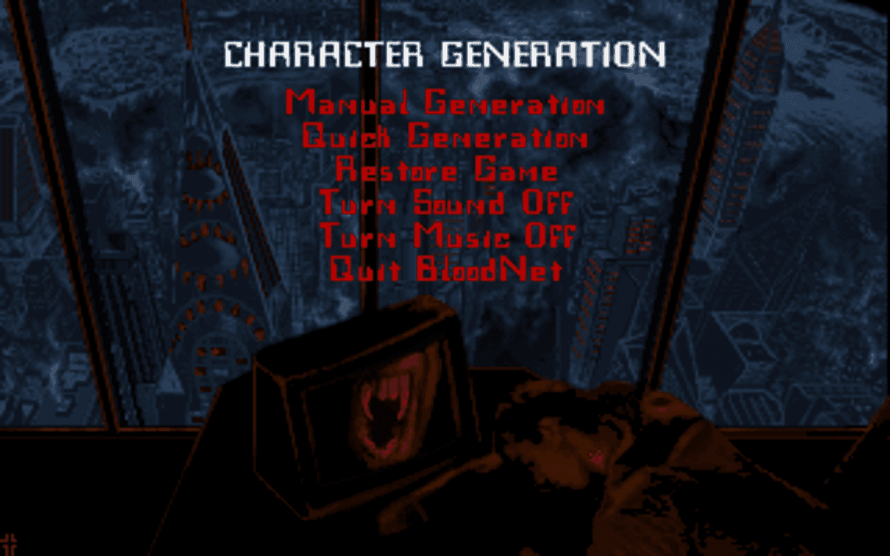 Gameplay screen of BloodNet (2/8)