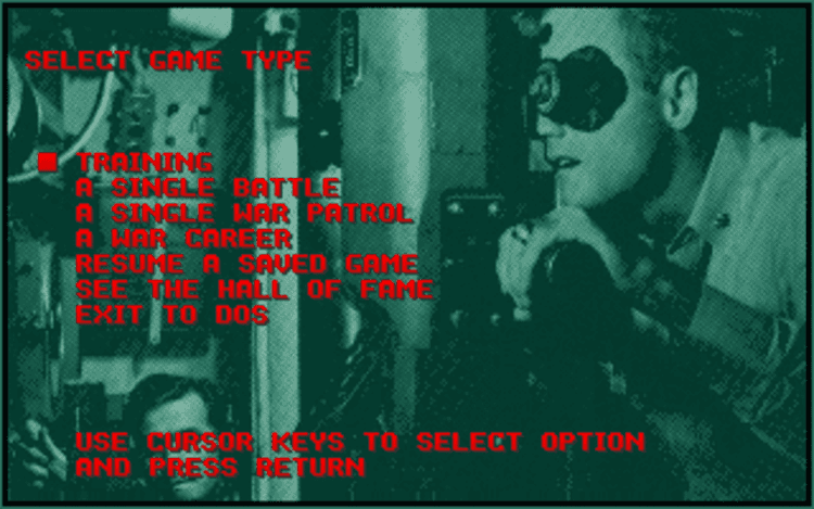 Gameplay screen of Silent Service II (4/8)