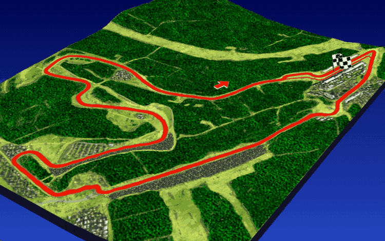 Gameplay screen of Grand Prix II (4/8)