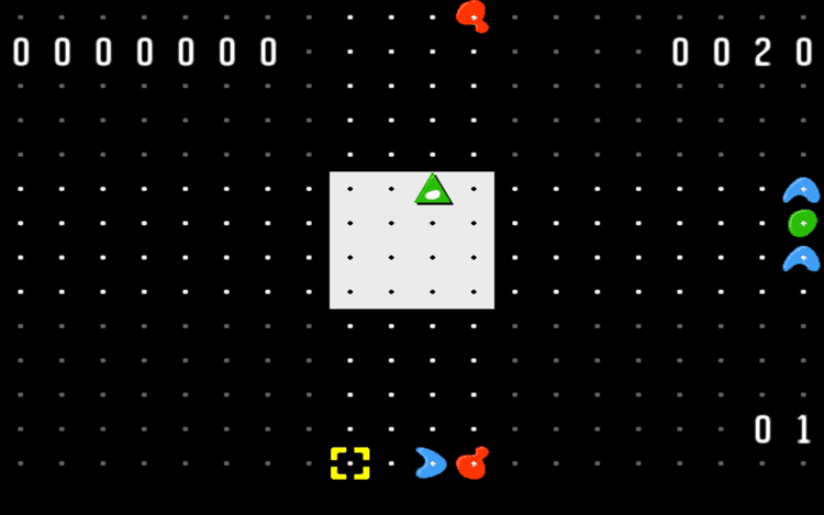 Gameplay screen of Zoop (3/4)