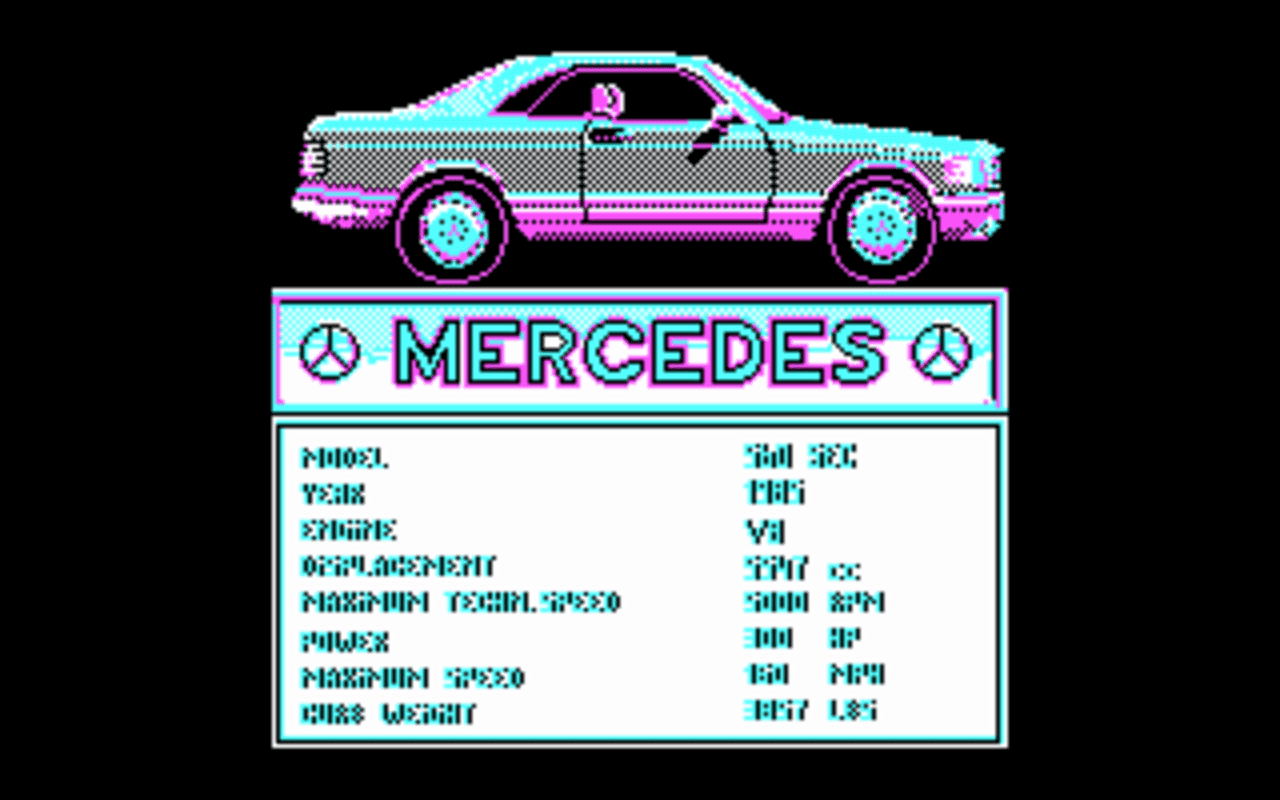 Gameplay screen of Crazy Cars (4/4)