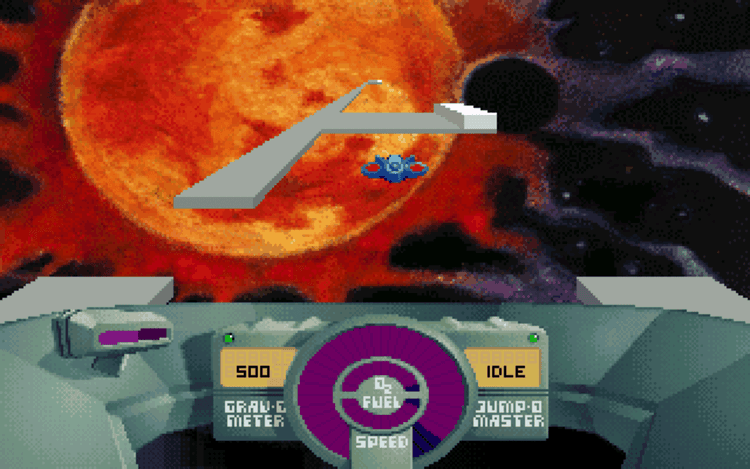 Gameplay screen of SkyRoads (6/8)