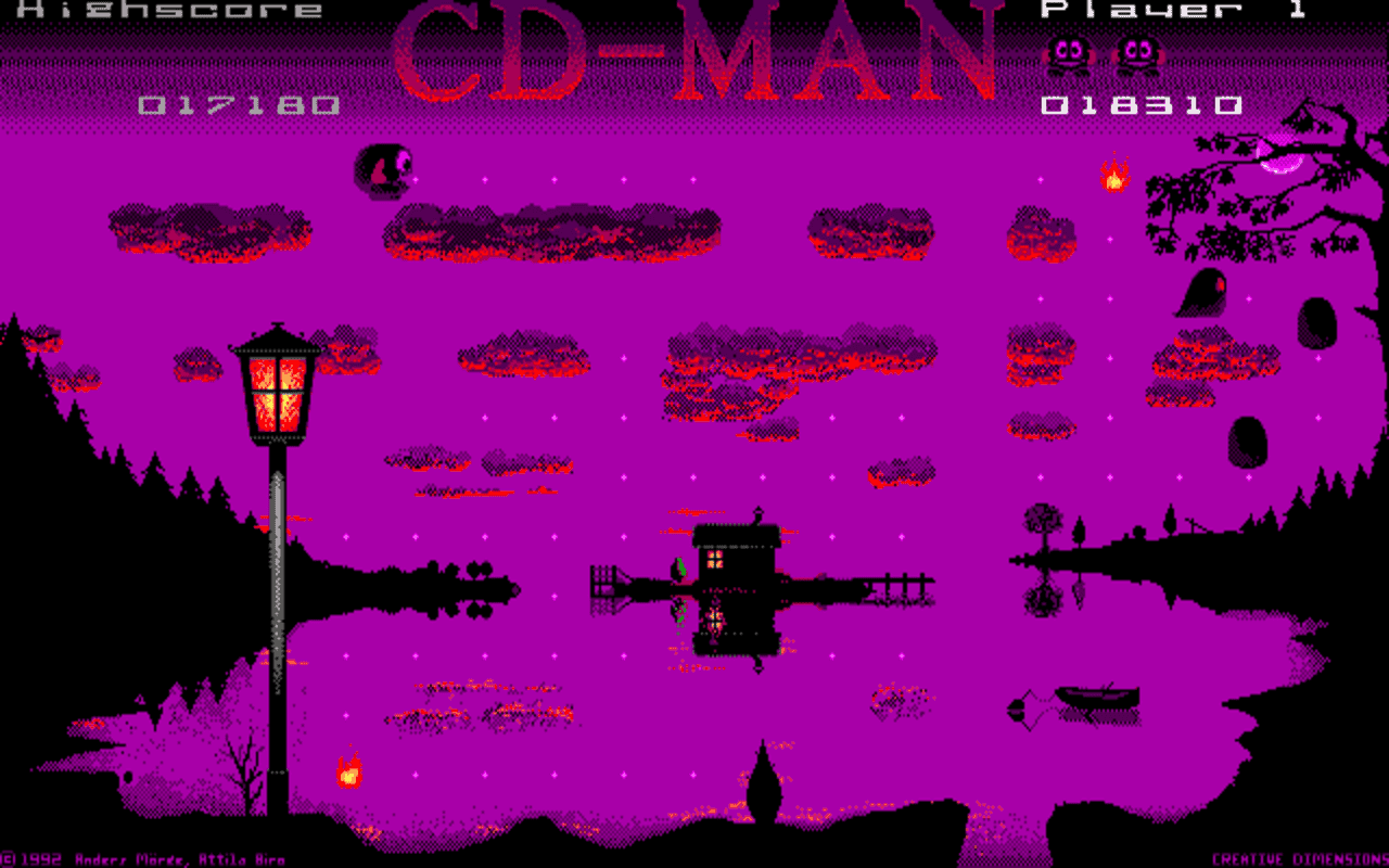 Gameplay screen of CD-Man (6/8)