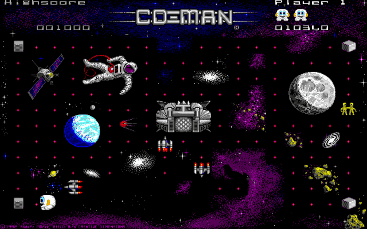 Gameplay screen of CD-Man (4/8)