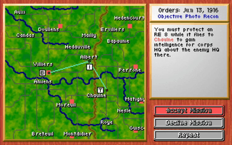 Gameplay screen of Knights of the Sky (8/8)