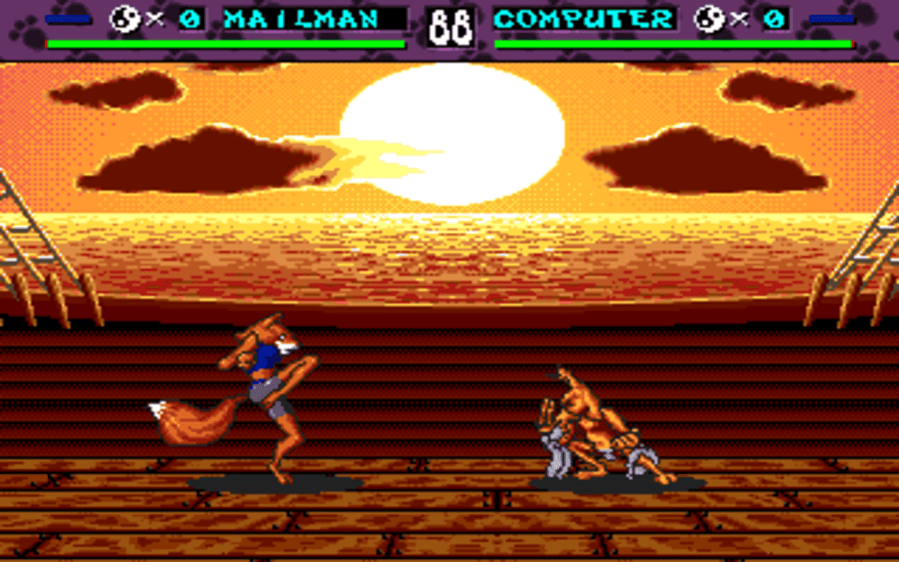 Gameplay screen of Brutal: Paws of Fury (8/8)