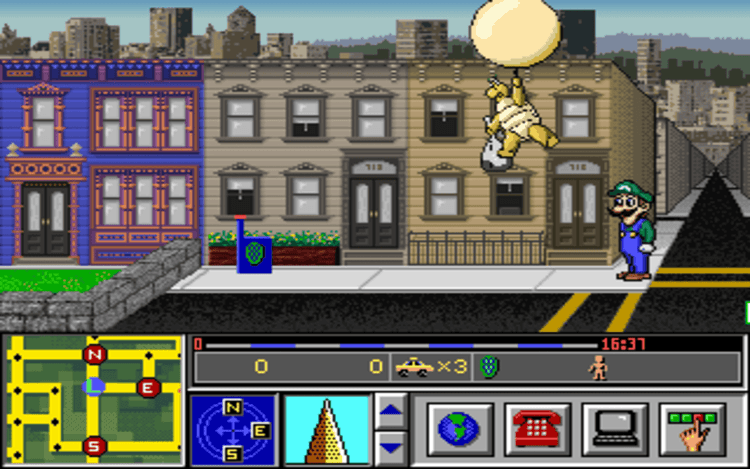 Gameplay screen of Mario is Missing! (8/8)