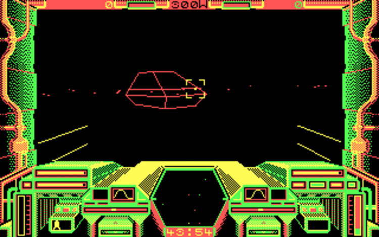 Gameplay screen of Starglider (4/4)