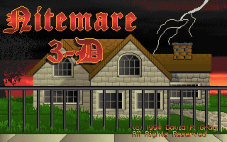 Gameplay screen of Nitemare 3D (1/8)