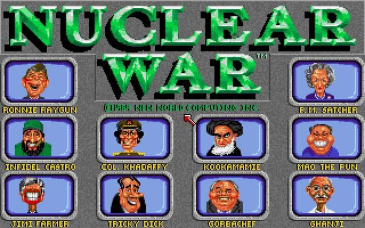 Gameplay screen of Nuclear War (2/4)