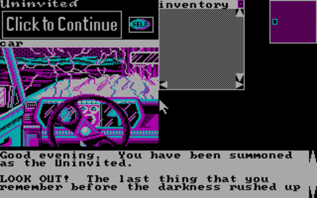 Gameplay screen of Uninvited (2/4)