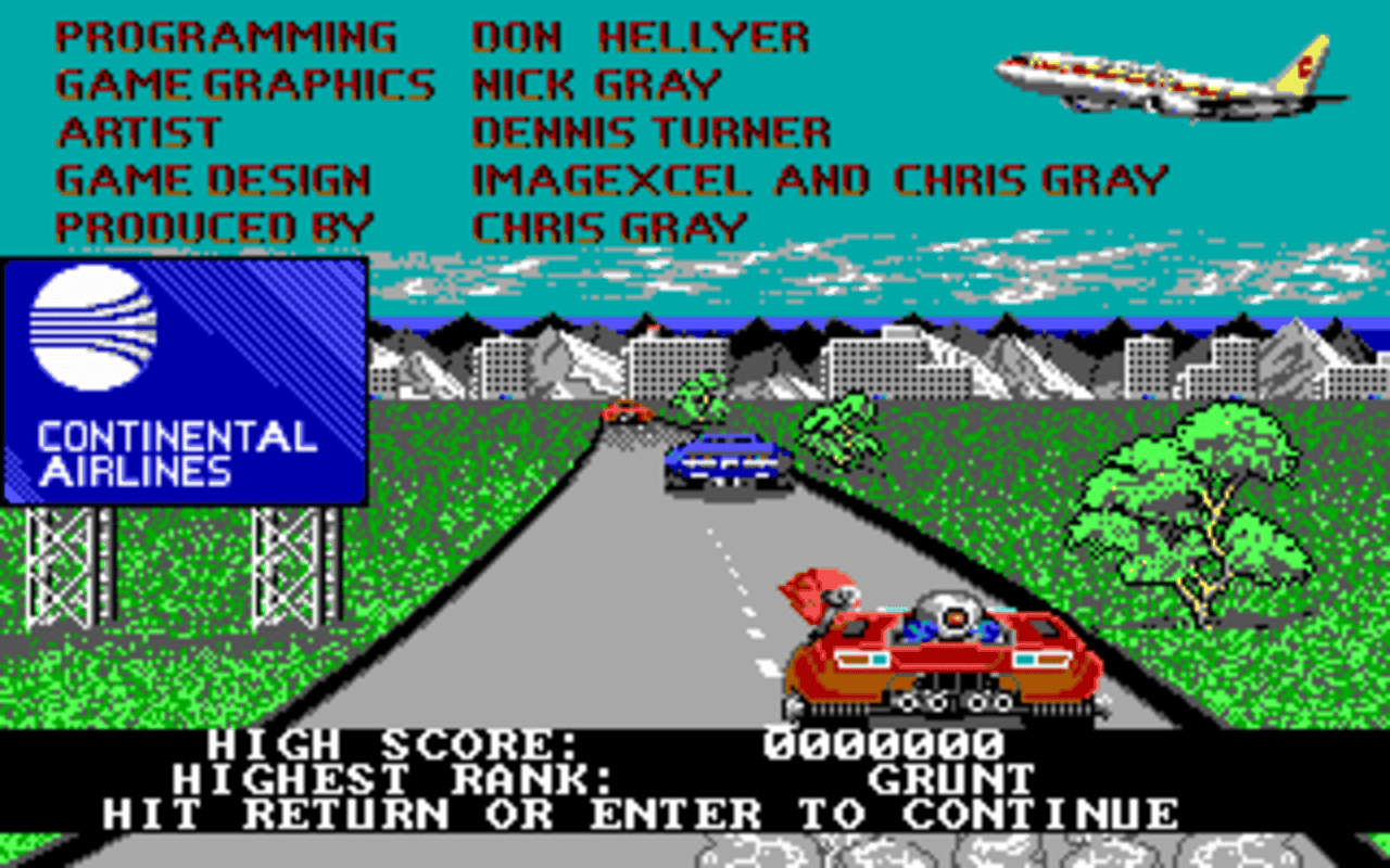 Gameplay screen of Techno Cop (4/4)