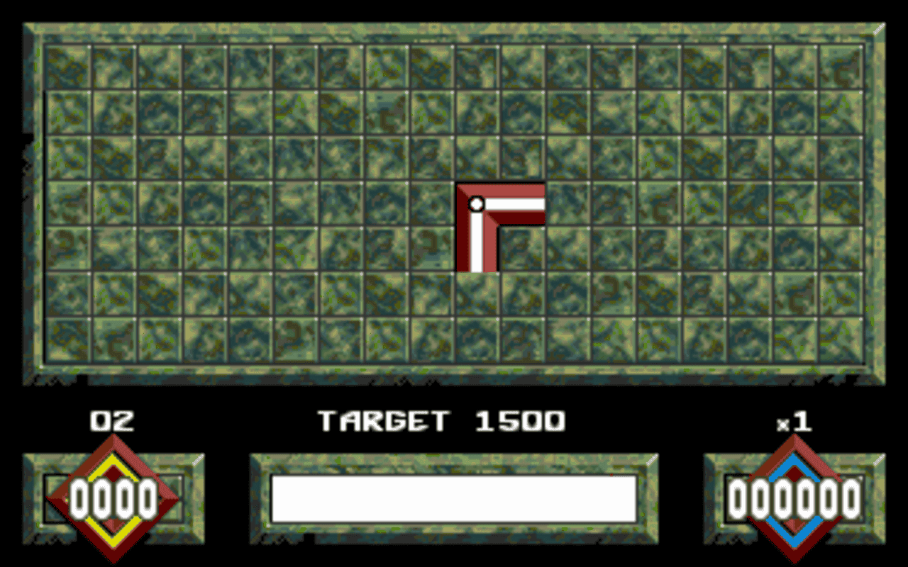 Gameplay screen of Loopz (2/4)