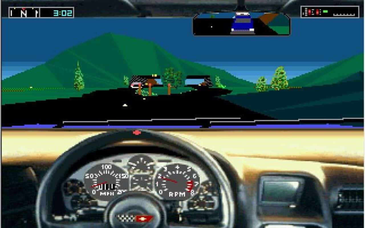 Gameplay screen of Test Drive III: The Passion (2/8)