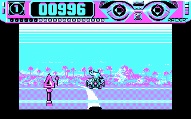 Gameplay screen of Space Racer (3/4)