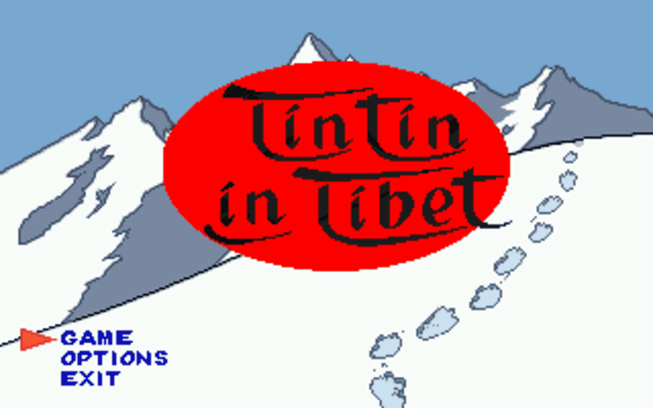 Gameplay screen of Tintin in Tibet (5/8)