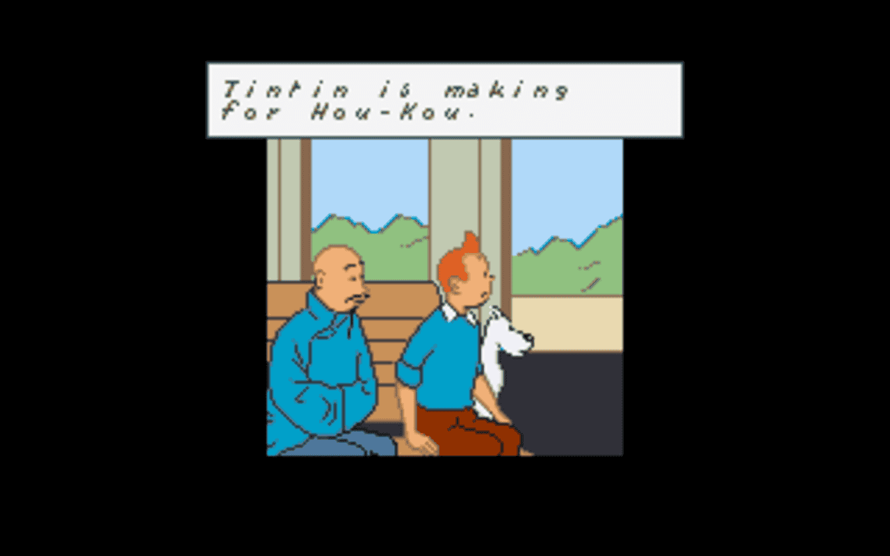 Gameplay screen of Tintin in Tibet (7/8)