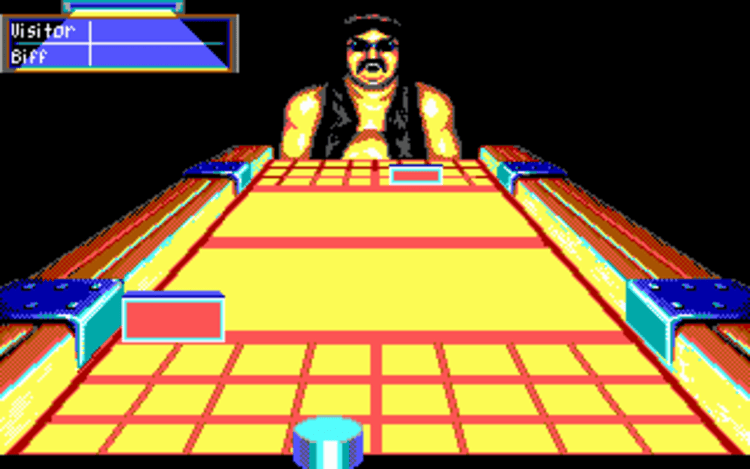 Gameplay screen of Shufflepuck Cafe (7/8)