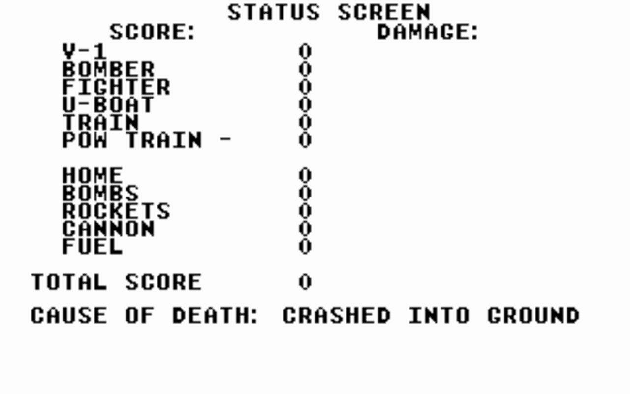 Gameplay screen of Ace of Aces (7/8)