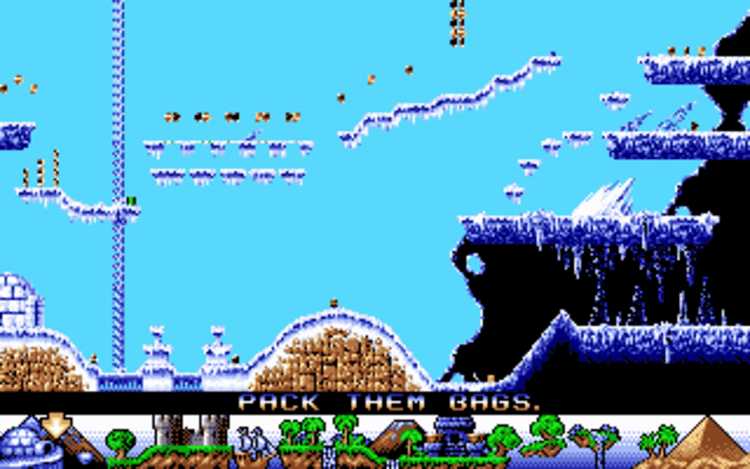 Gameplay screen of Fire & Ice (1/8)