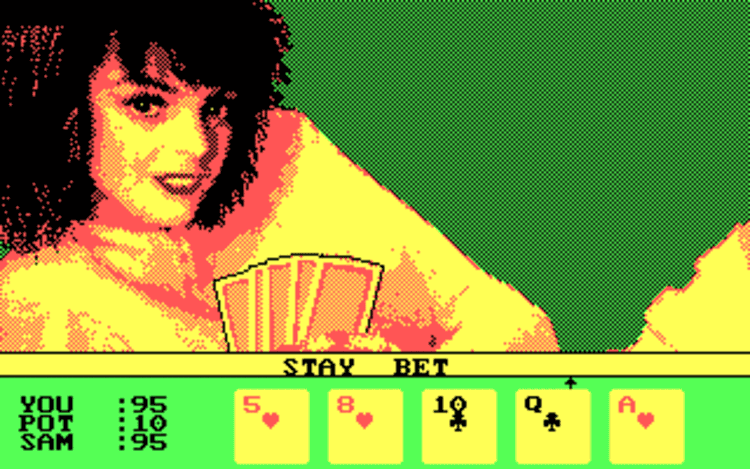 Gameplay screen of Strip Poker II Plus (4/4)