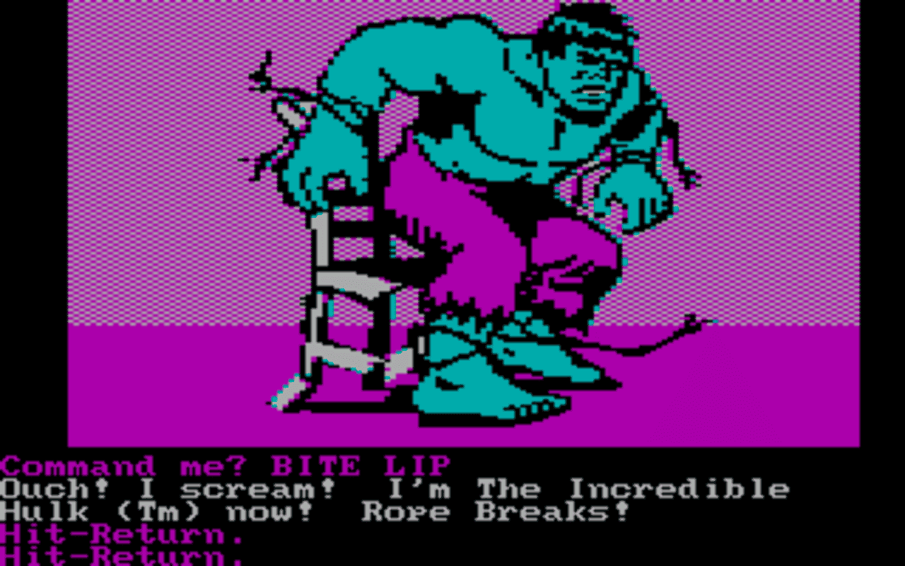 Gameplay screen of The Hulk (3/8)