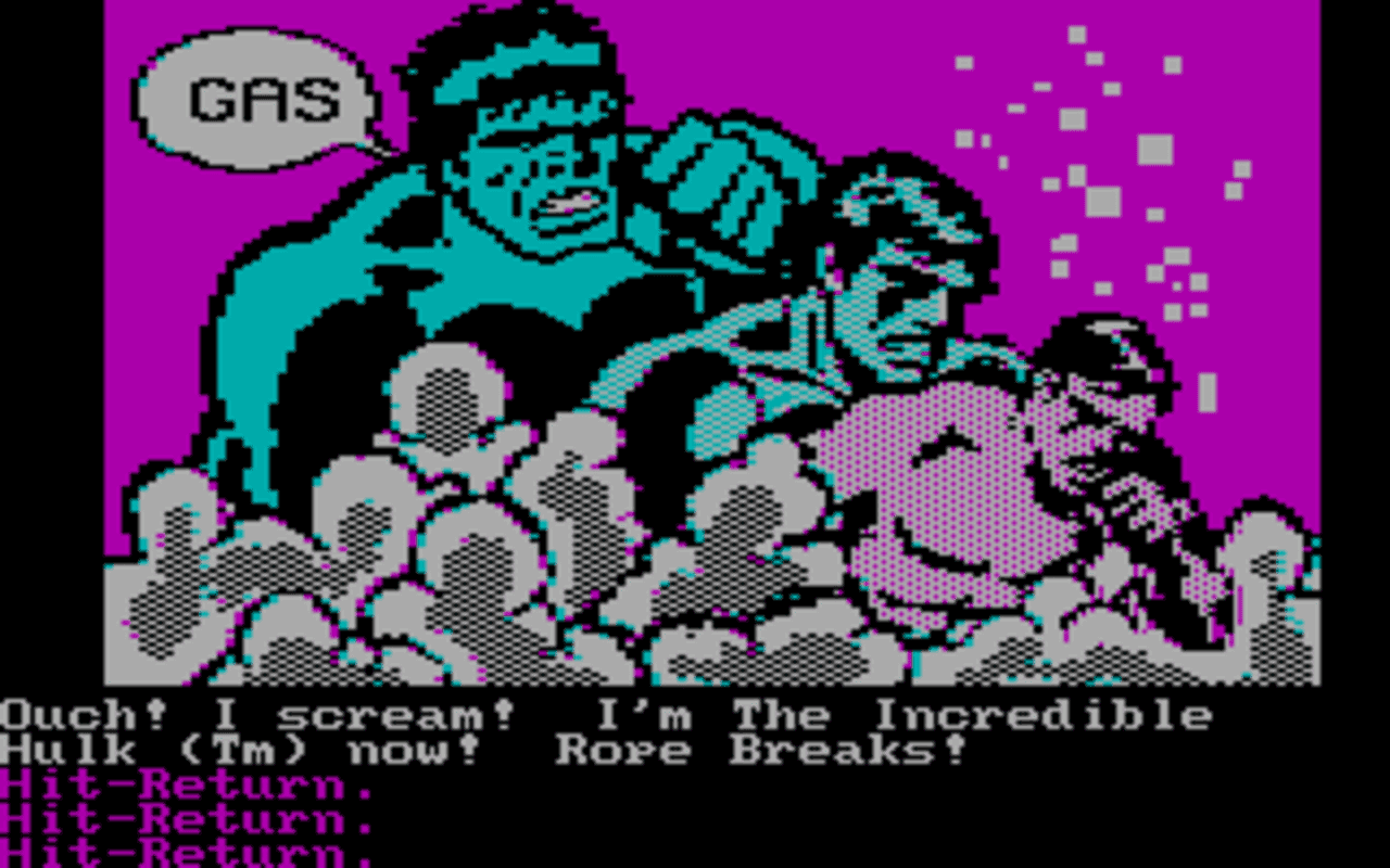 Gameplay screen of The Hulk (8/8)
