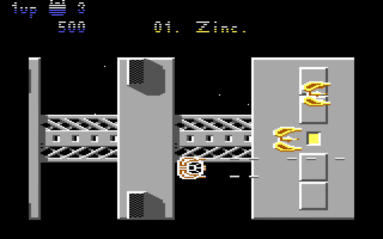 Gameplay screen of Uridium (3/8)