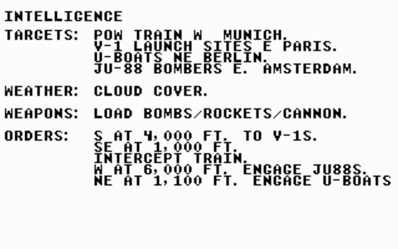 Gameplay screen of Ace of Aces (1/8)