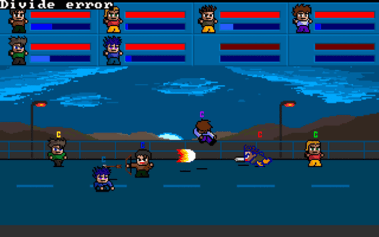 Gameplay screen of Little Fighter (2/4)