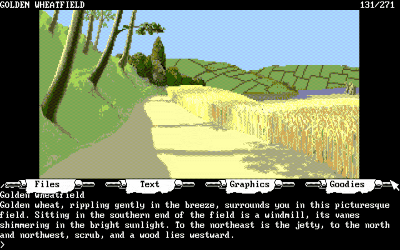 Gameplay screen of The Guild of Thieves (3/8)