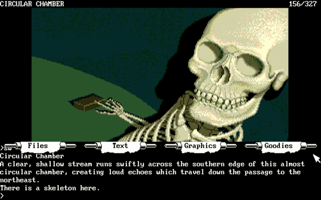 Gameplay screen of The Guild of Thieves (2/8)