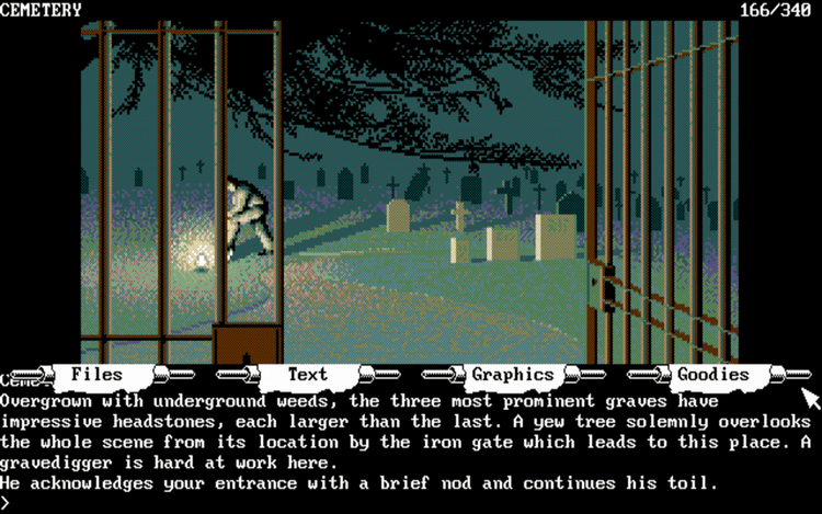 Gameplay screen of The Guild of Thieves (5/8)