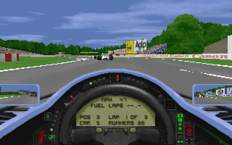 Gameplay screen of Grand Prix II (8/8)