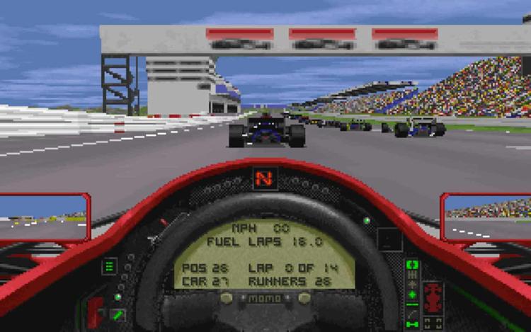 Gameplay screen of Grand Prix II (7/8)