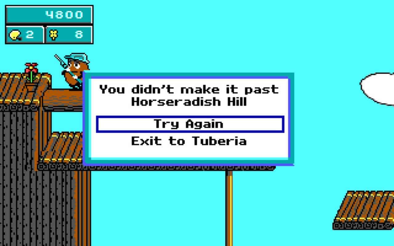 Gameplay screen of Commander Keen: Keen Dreams (7/8)