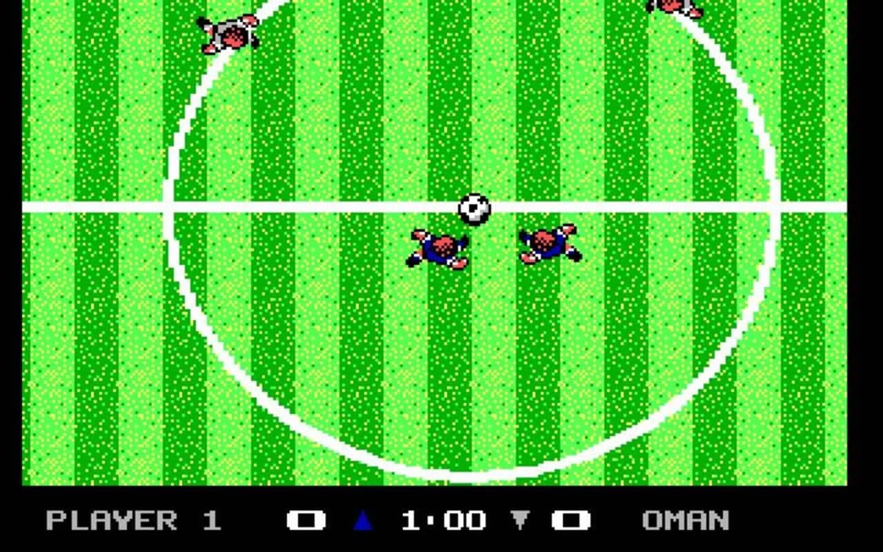 Gameplay screen of Keith Van Eron's Pro Soccer (2/8)