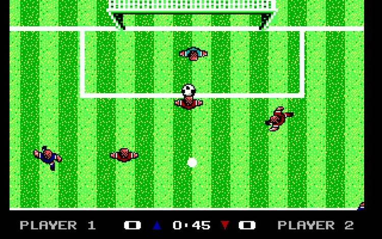 Gameplay screen of Keith Van Eron's Pro Soccer (7/8)