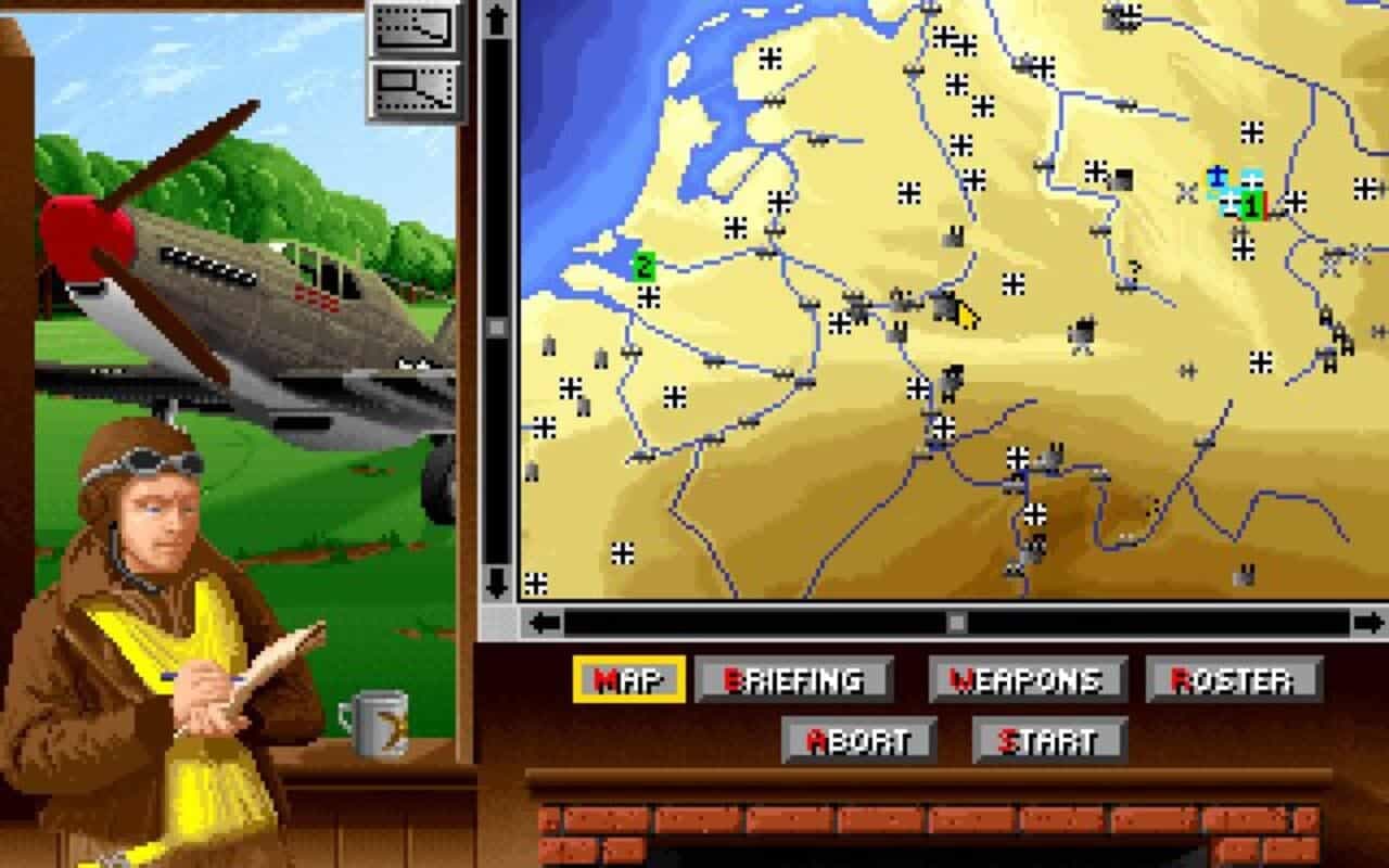 Gameplay screen of Secret Weapons of the Luftwaffe (8/8)