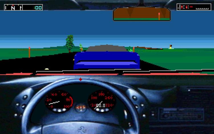 Gameplay screen of Test Drive III: The Passion (6/8)