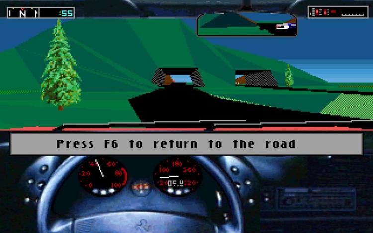 Gameplay screen of Test Drive III: The Passion (8/8)