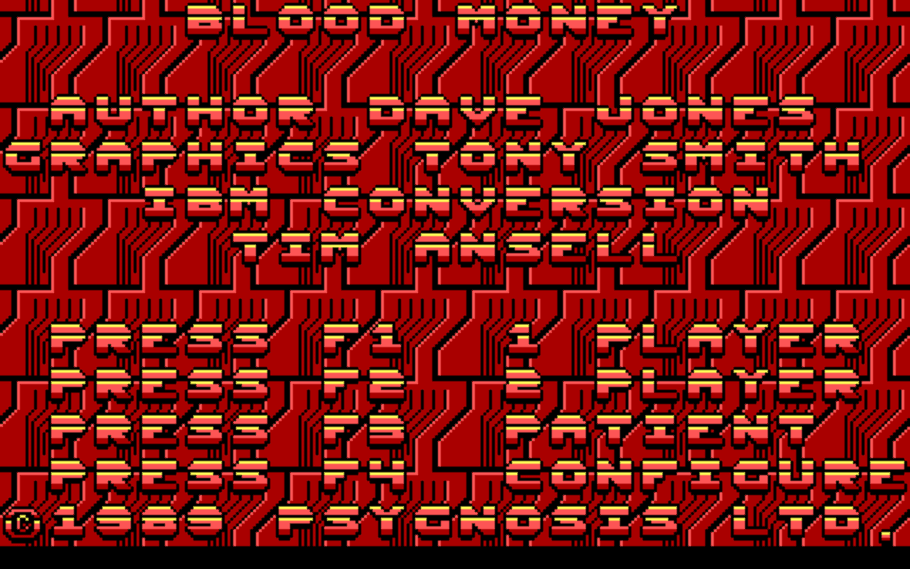 Gameplay screen of Blood Money (8/8)