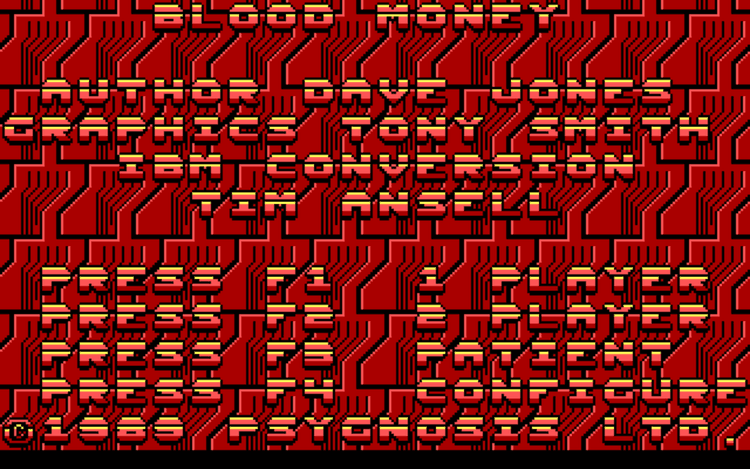 Gameplay screen of Blood Money (8/8)