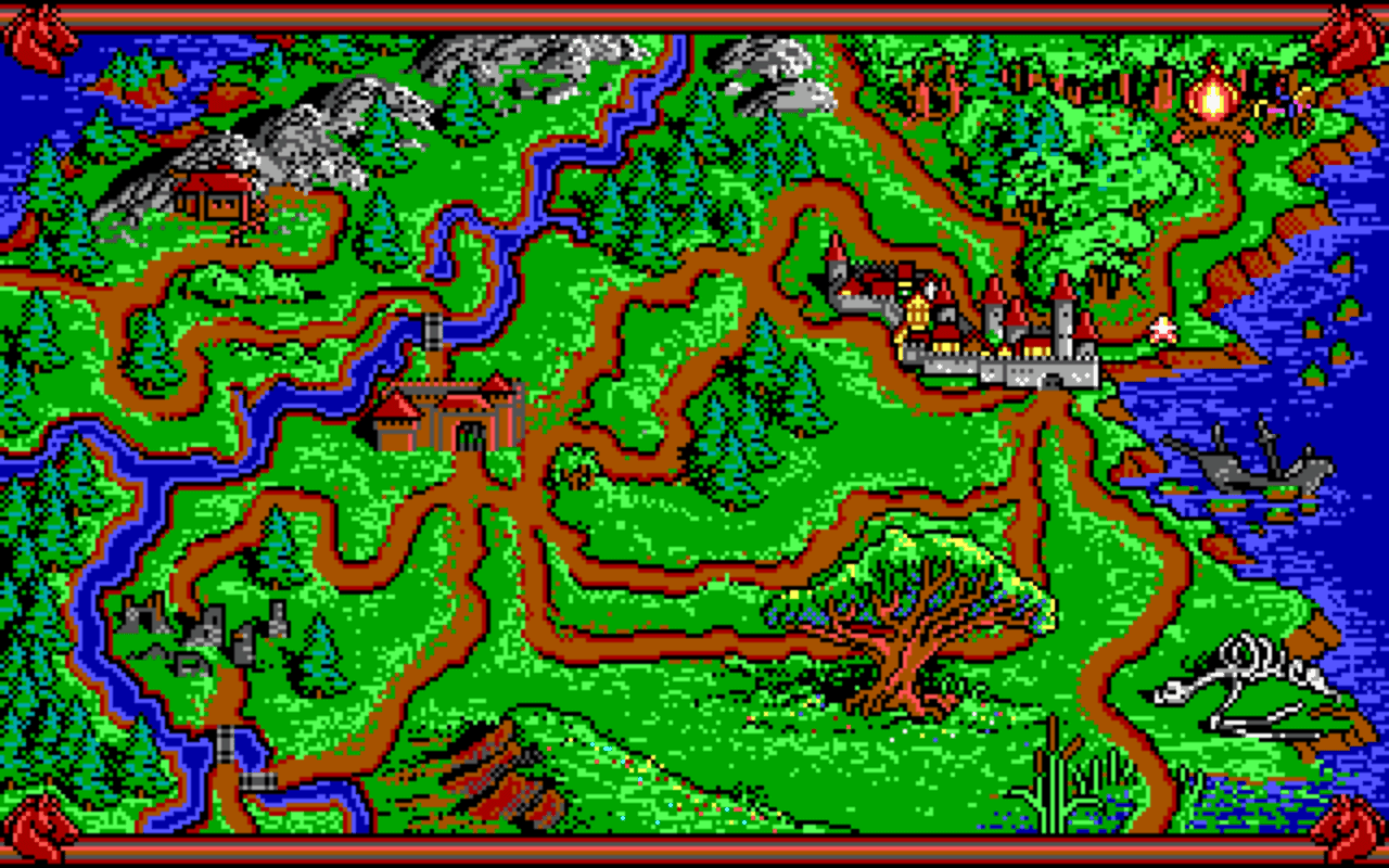 Gameplay screen of Hillsfar (2/4)