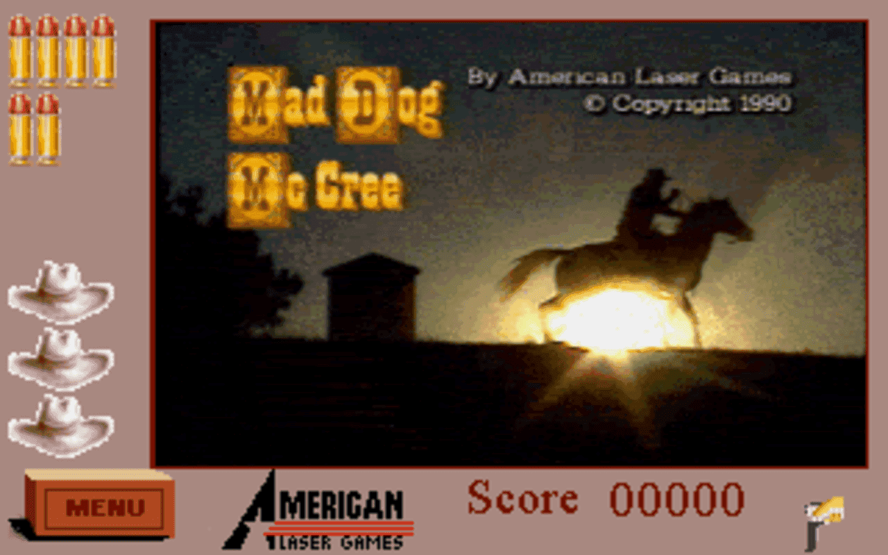 Gameplay screen of Mad Dog McCree (3/8)