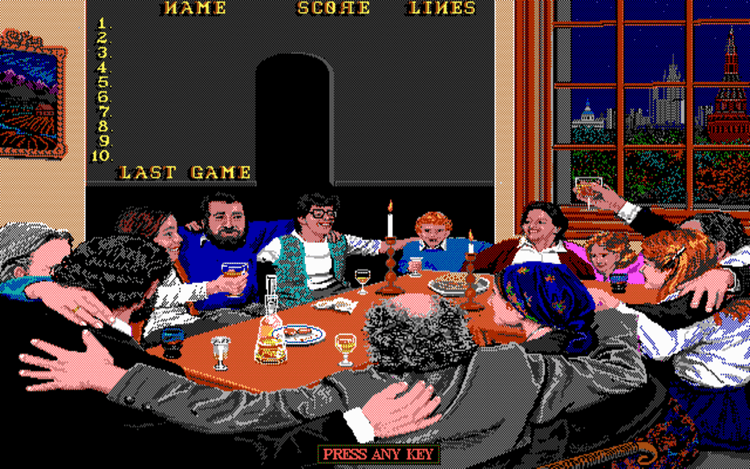 Gameplay screen of Welltris (8/8)